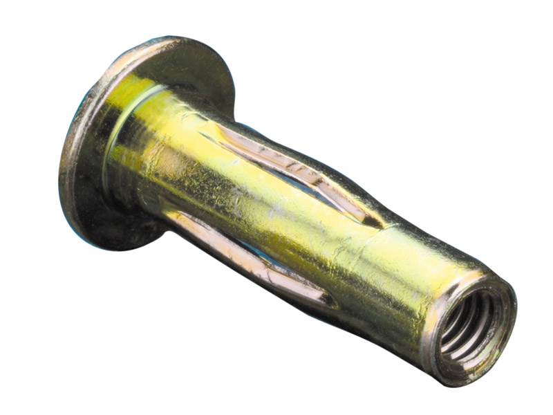 Rivet nut for thin sheets and plastic