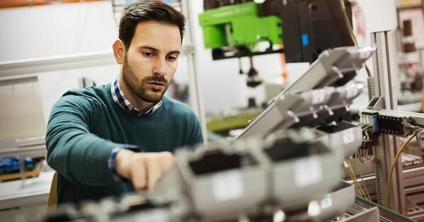 Engineer working on Products