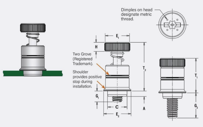 Graphic of SMTPFSLM panel screw