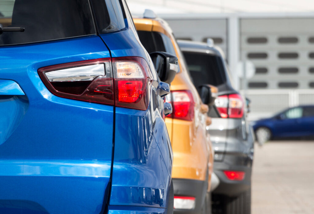 Photo of cars in a parking lot