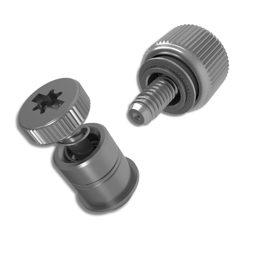 Captivated panel fasteners