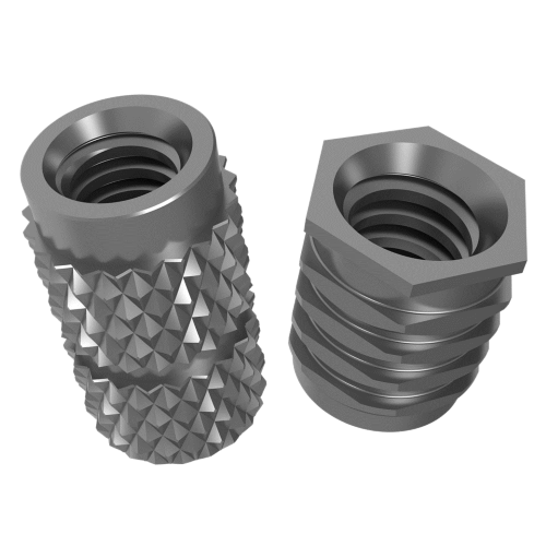 Threaded Inserts, Flanged & Blind Inserts - Stainless Steel/Brass/Alu  Bushings, Features & Applications