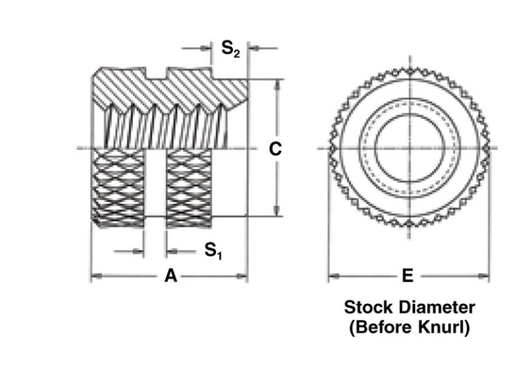 Insert Nut M3, 3D CAD Model Library